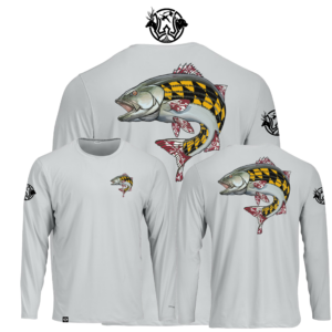 long sleeve upf rockfish maryland striper