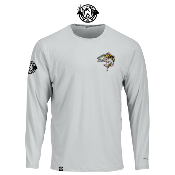 long sleeve upf rockfish maryland striper