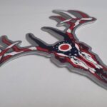 decal sika deer stag bugel with md bay