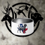 tx blue lacey dog bowl