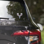 wy mule deer bubble free stickers