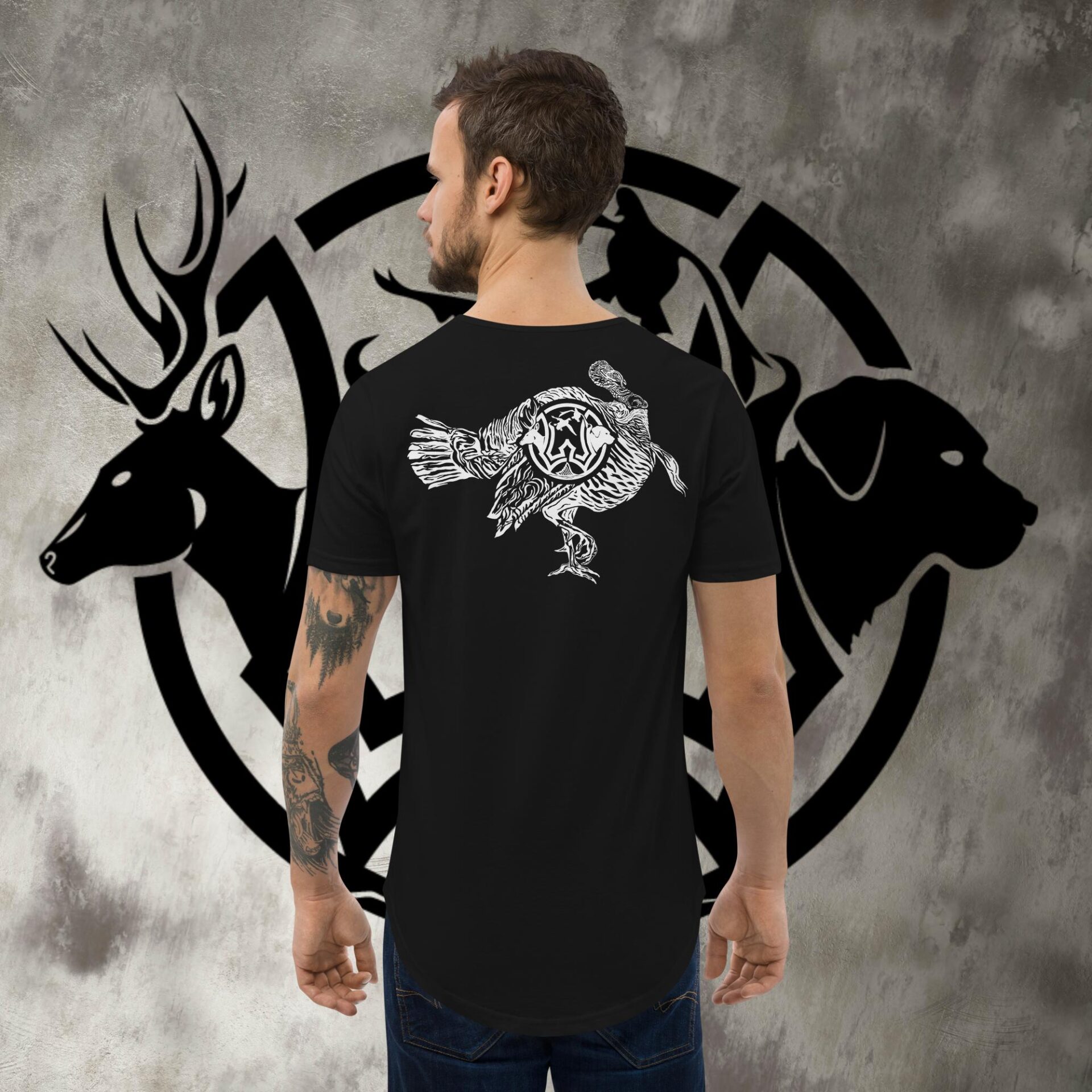 WW TURKEY T-Shirt – Men’s Curved Hem T-Shirt – Windsor Wildlife