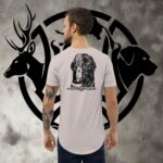 ww duckdog men's curved hem t shirt