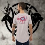 ar turkey men's curved hem t shirt