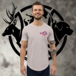 ar turkey men's curved hem t shirt