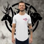 ar turkey men's curved hem t shirt
