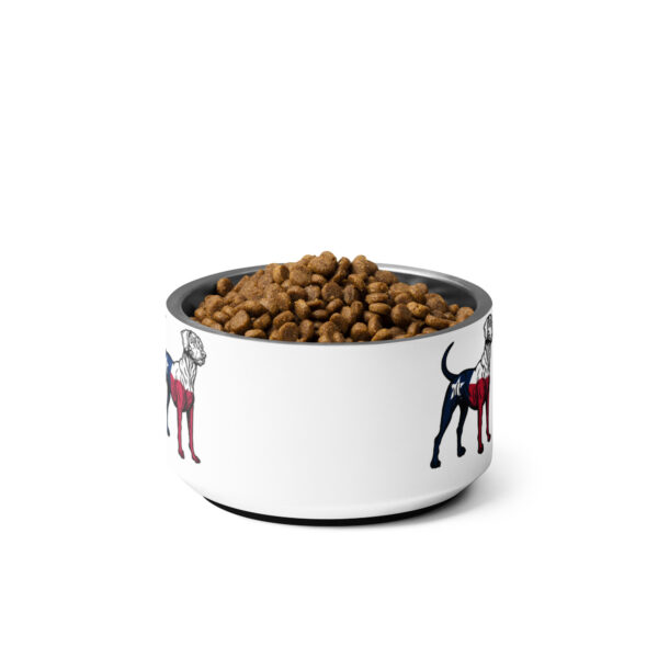 tx blue lacey dog bowl