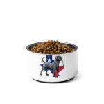 tx blue lacey dog bowl