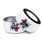 tx blue lacey dog bowl