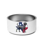 tx blue lacey dog bowl