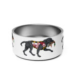 md black lab pet bowl