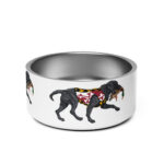 md black lab pet bowl