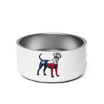 tx blue lacey dog bowl