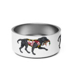 md black lab pet bowl