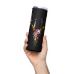 md buck skull stainless steel tumbler