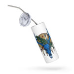 ok buck skull stainless steel tumbler