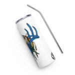 ok buck skull stainless steel tumbler