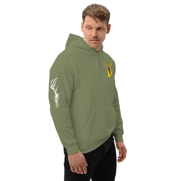 in buck skull unisex hoodie