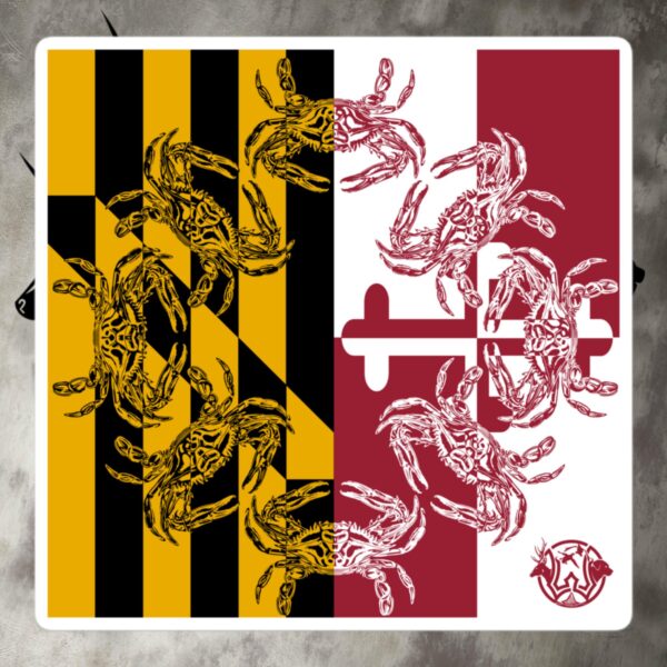md crabs bubble free stickers