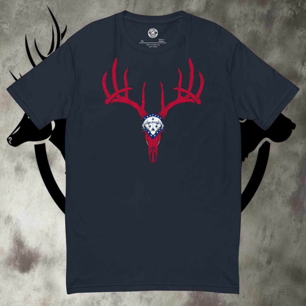 ar buck skull short sleeve t shirt