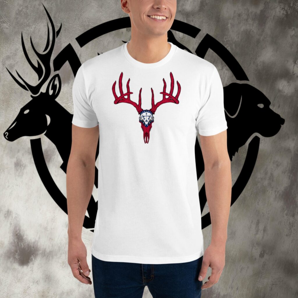 ar buck skull short sleeve t shirt