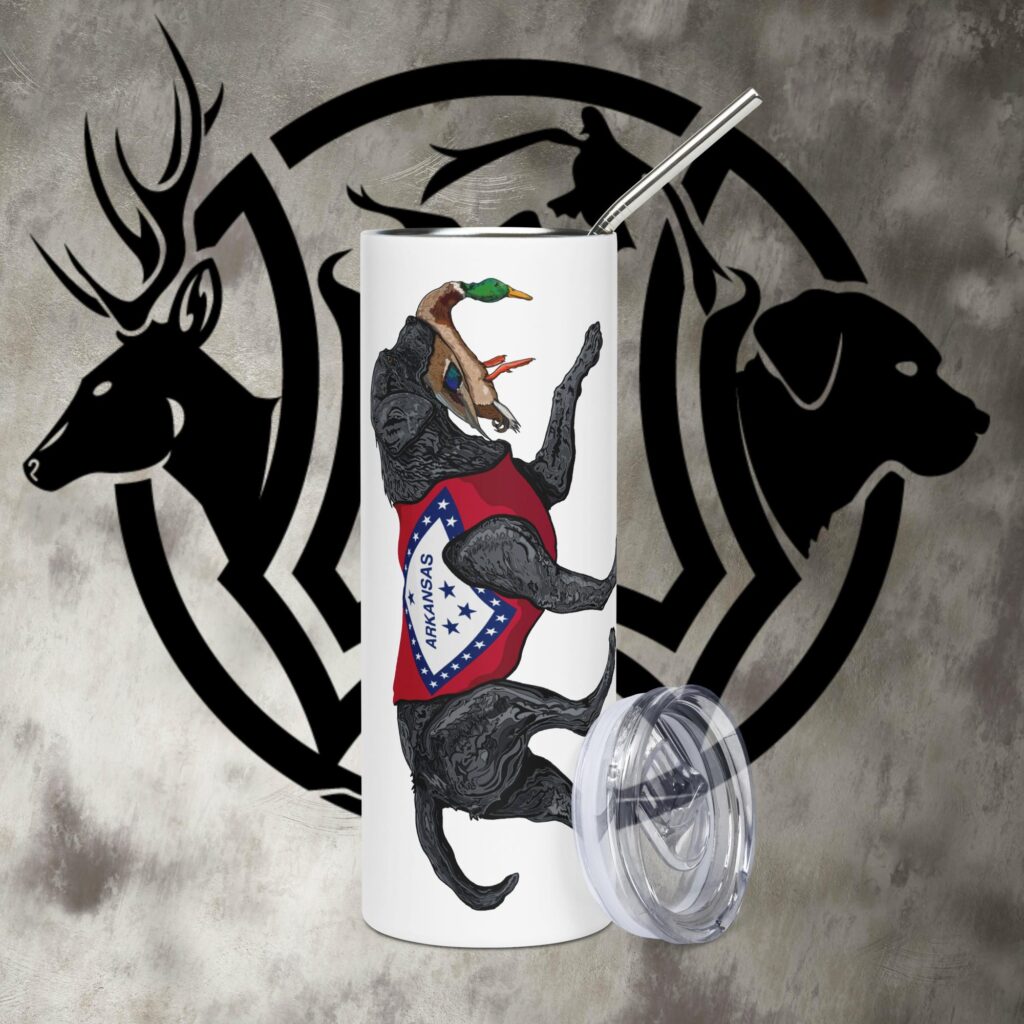 ar labrador black stainless steel tumbler