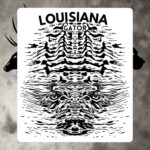 la alligator white bubble free stickers