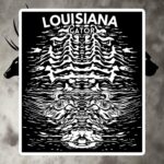 la alligator black bubble free stickers