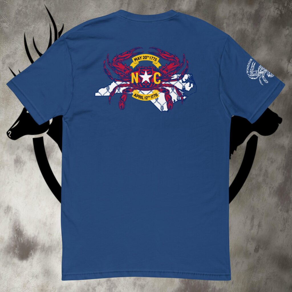 nc crab short sleeve t shirt