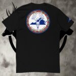 va deer skull short sleeve t shirt