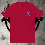 va deer skull short sleeve t shirt