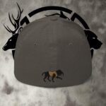 hat ww front & lab black back twill cap