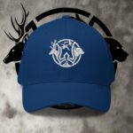 hat ww front & lab black back twill cap