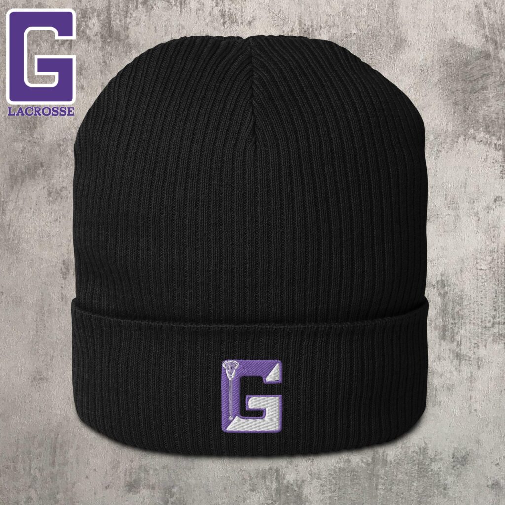 beanie organic ribbed g stick logo