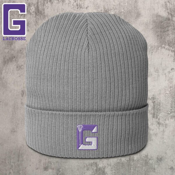 beanie organic ribbed g stick logo