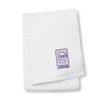 towel embroidered g logo