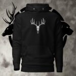 buck skull unisex hoodie