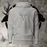 buck skull unisex hoodie
