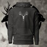 buck skull unisex hoodie