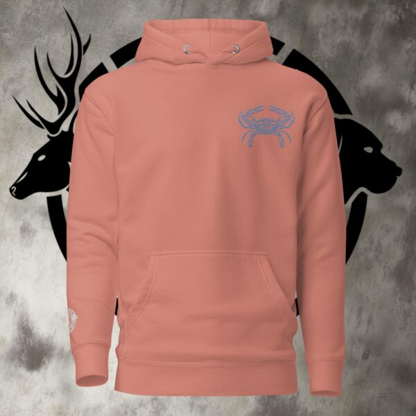 blue crab unisex hoodie