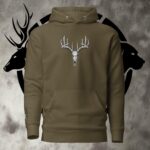 buck skull unisex hoodie