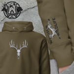 buck skull unisex hoodie