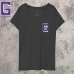 women’s recycled v neck t shirt