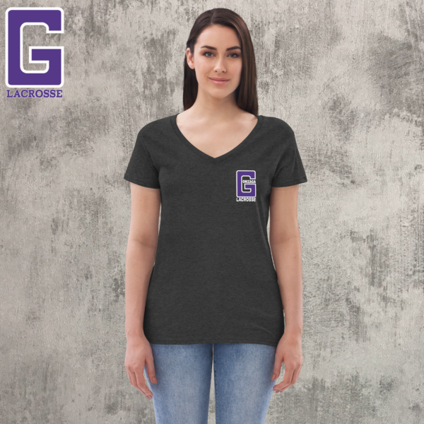 women’s recycled v neck t shirt