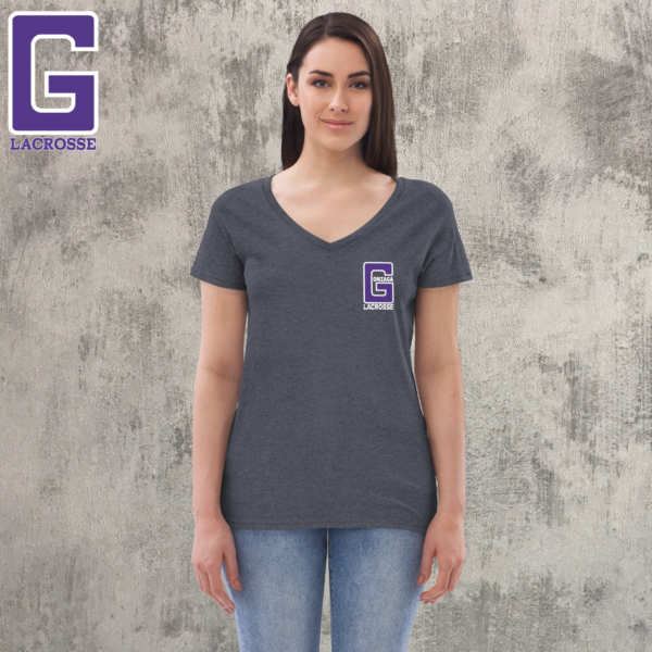 women’s recycled v neck t shirt