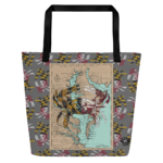 md crab tote bag 16" x 20"