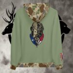 tx duckdog ol school camo trim unisex hoodie