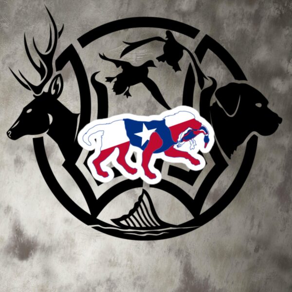 tx dog duck retrieve decal