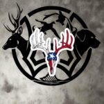 tx buck skull lone star flag