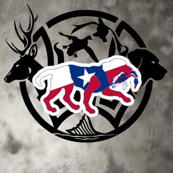 tx dog duck retrieve decal